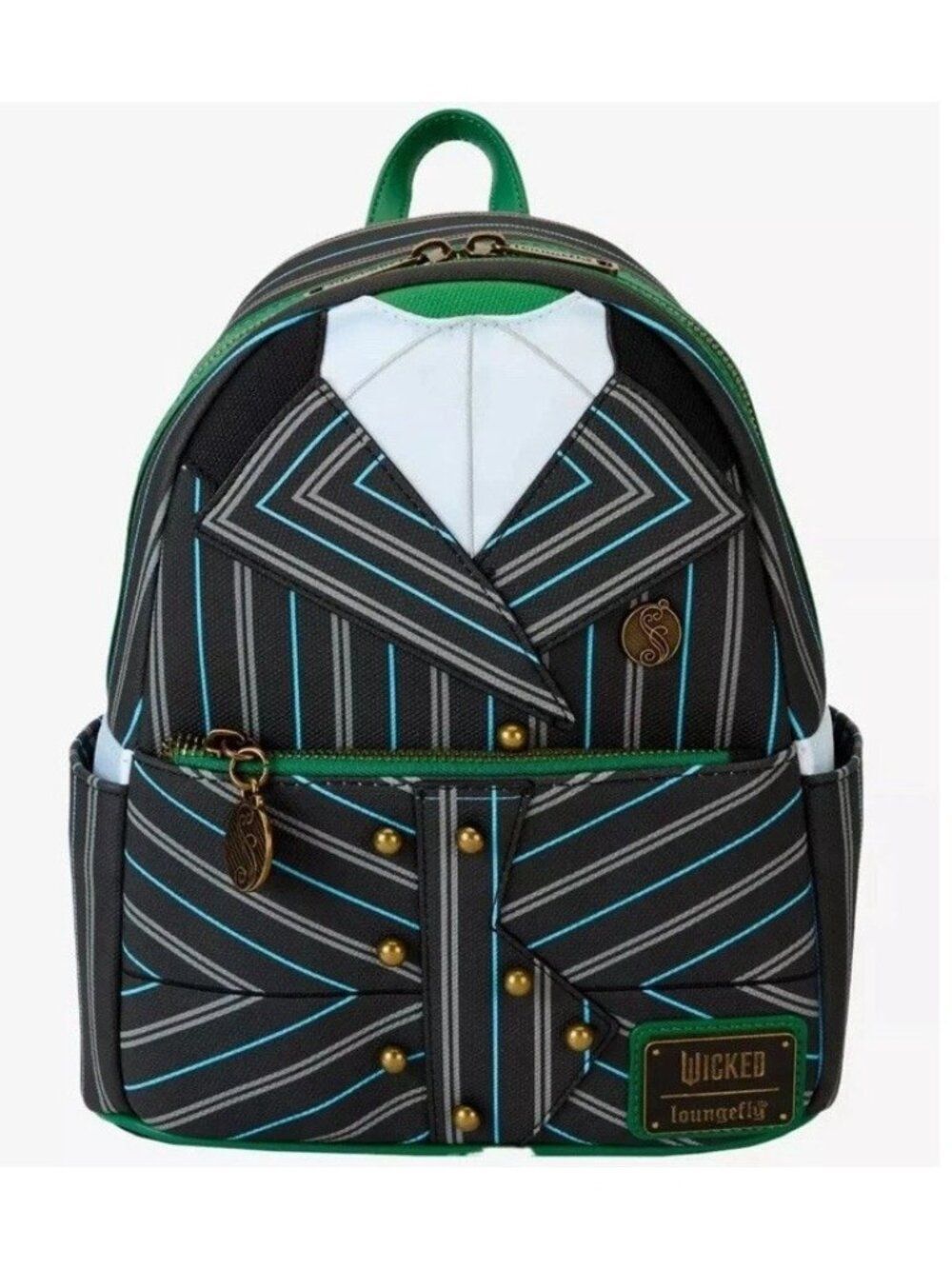 Loungefly Wicked Elphaba Shiz University Uniform Figural Mini Backpack Bag NWT